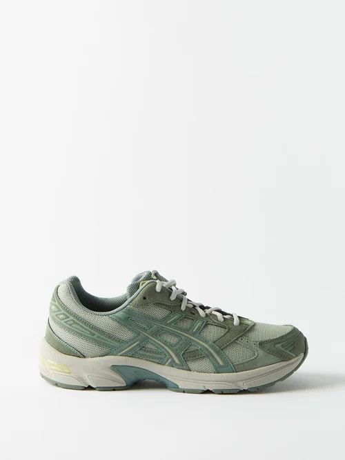 Asics - Gel-1130 Suede And Mesh Trainers - Mens - Olive | Matches (US)
