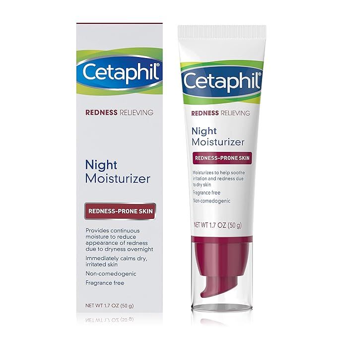 Cetaphil Redness Relieving Night Moisturizer, 1.7 Ounce | Amazon (US)