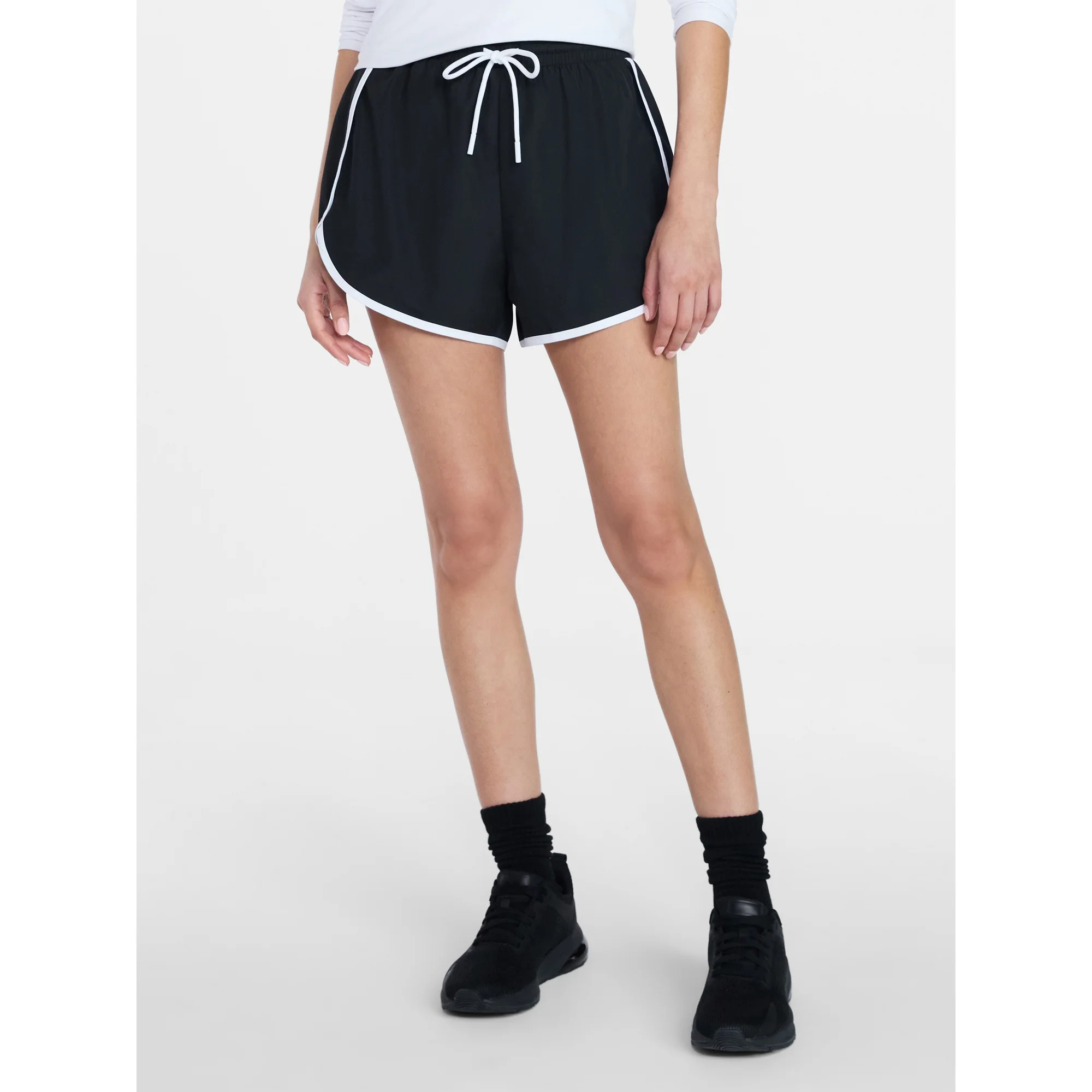 Athletic Works Women's and Women's Plus Piped Running Shorts, Sizes XS-XXXL | Walmart (US)