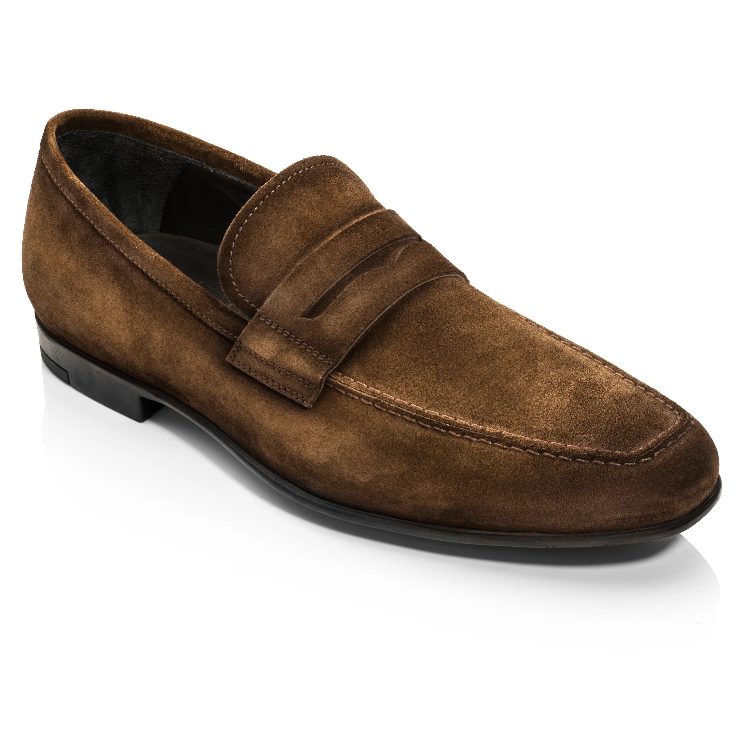 Corbin Medium Brown Suede Loafer | To Boot