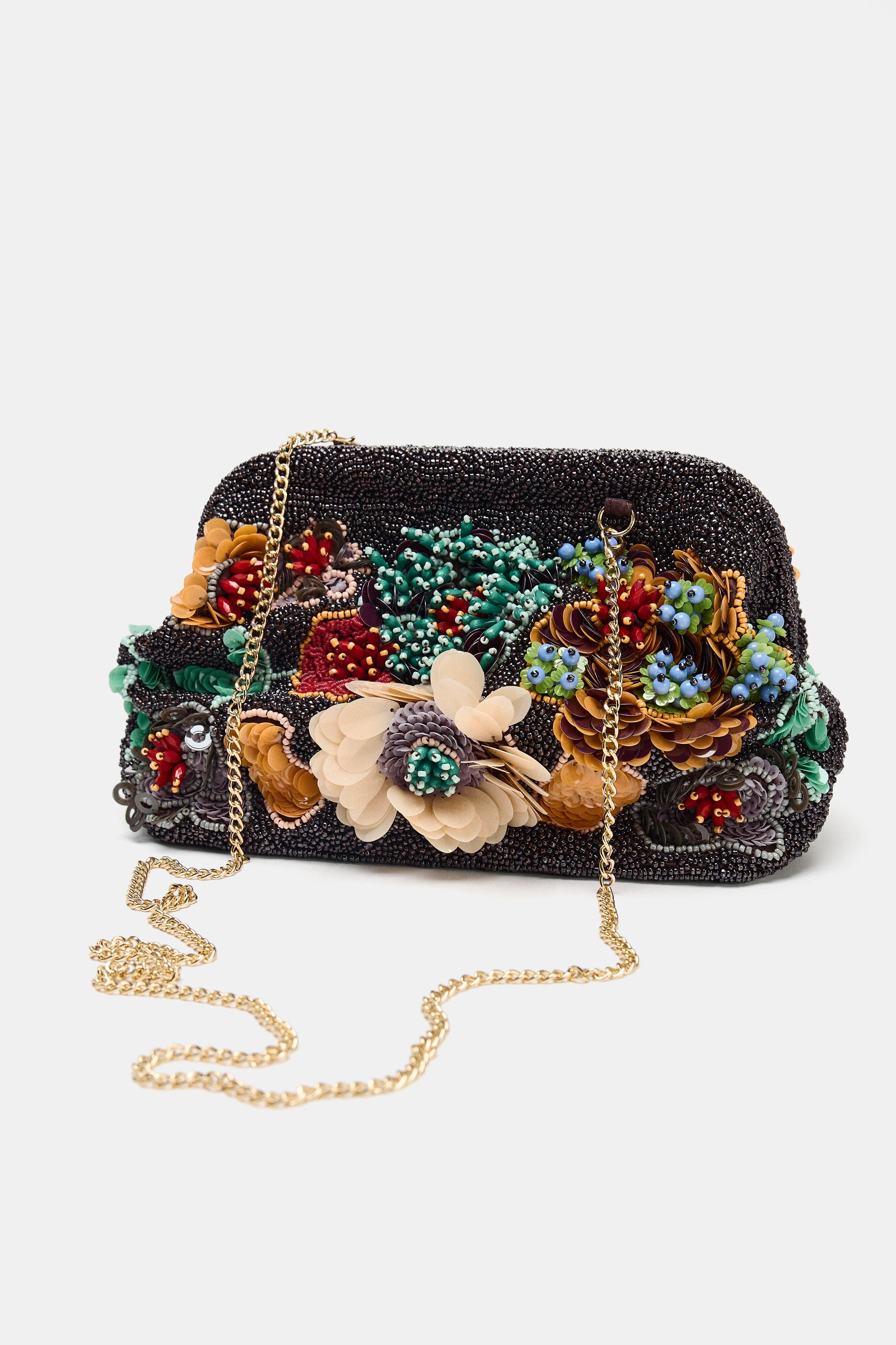 HANDTASCHE MIT SCHMUCKPERLEN | Zara DE