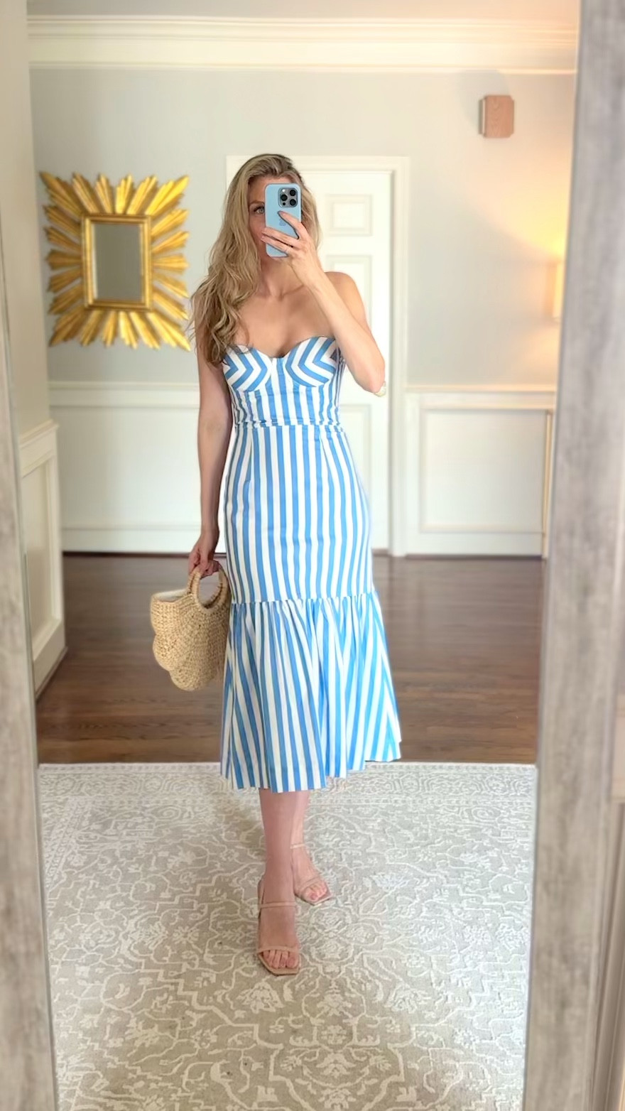 Striped midi dress! I’m 5’7 wearing a size xsmall 

Wedding guest party dress striped dress, shower, dress, vacation, outfit, outfit, inspiration, spring, and summer outfits

#LTKSeasonal #LTKWedding #LTKParties