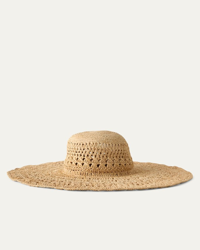 Lana Crochet Raffia Wide-Brim Packable Hat | Tommy Bahama