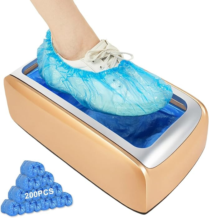 Automatic Shoe Cover Dispenser Machine, Shoe Cover Dispenser Containing 200pcs of Disposable Shoe... | Amazon (US)