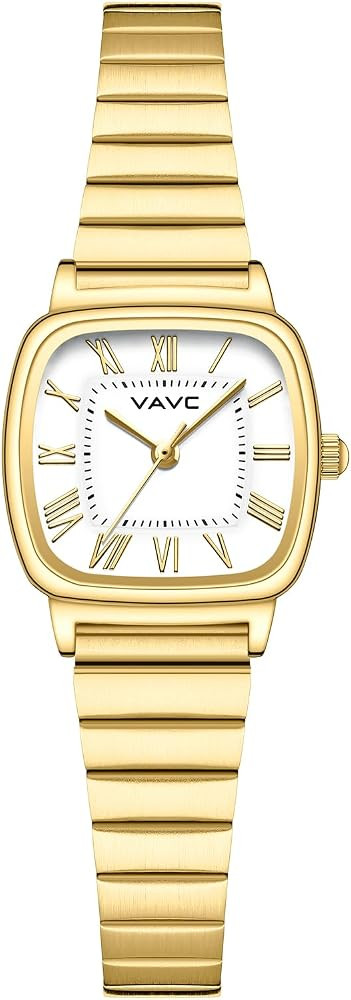 Small Gold Watches for Women with Rectangular Case Roman Dial | Amazon (US)