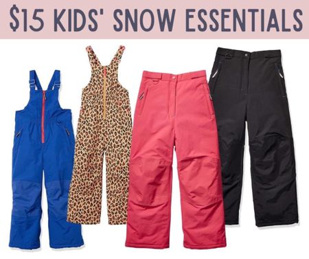 $15 kids snow pants! 🤍 reviews are awesome and say they hold up well! I ordered the mediums for Mabel 

#LTKkids #LTKSeasonal #LTKfit