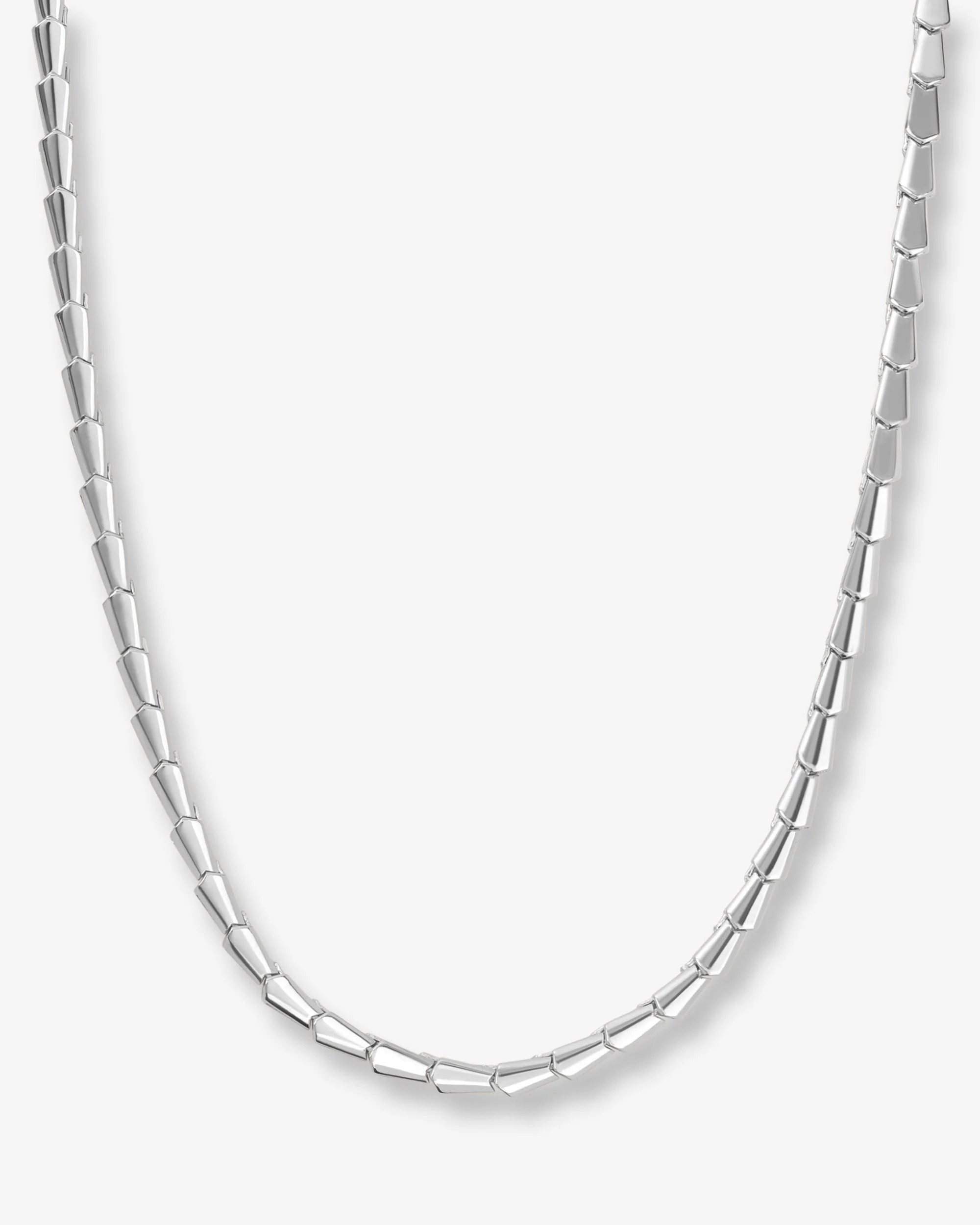 Serpent Collar Necklace 18" - Silver | Melinda Maria Jewelry