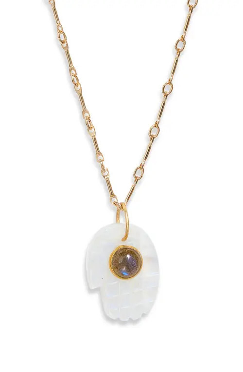 Child of Wild Luminous Hamsa Pendant Necklace in Gold at Nordstrom | Nordstrom