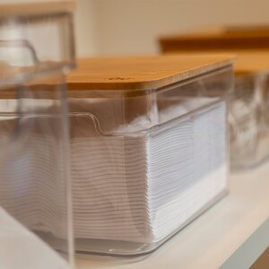 Organizador Clear com Tampa de Bambu 2L 20,5x15,5x9,5cm Martiplast | Leroy Merlin | Leroy Merlin BR