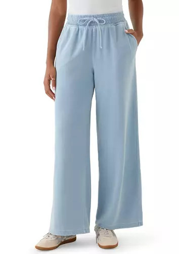 Women's Knit Terry Pull On Wide Leg Pants | Belk