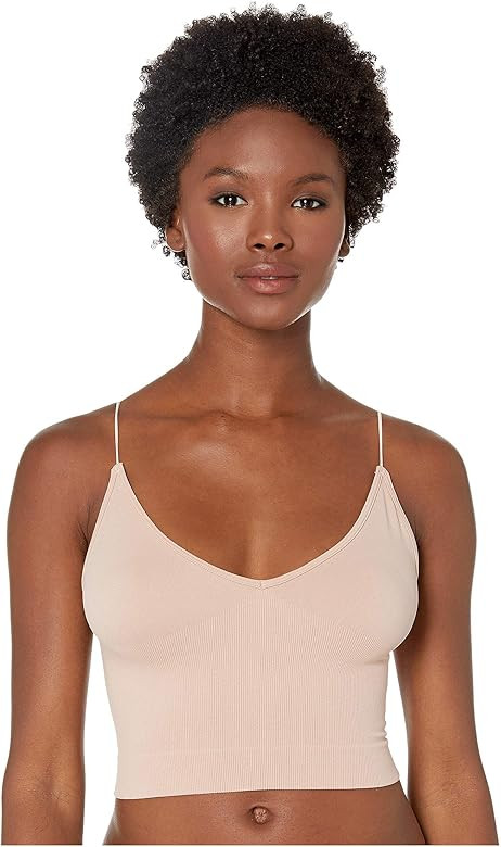 Free People Ribbed V-Neck Brami | Amazon (US)