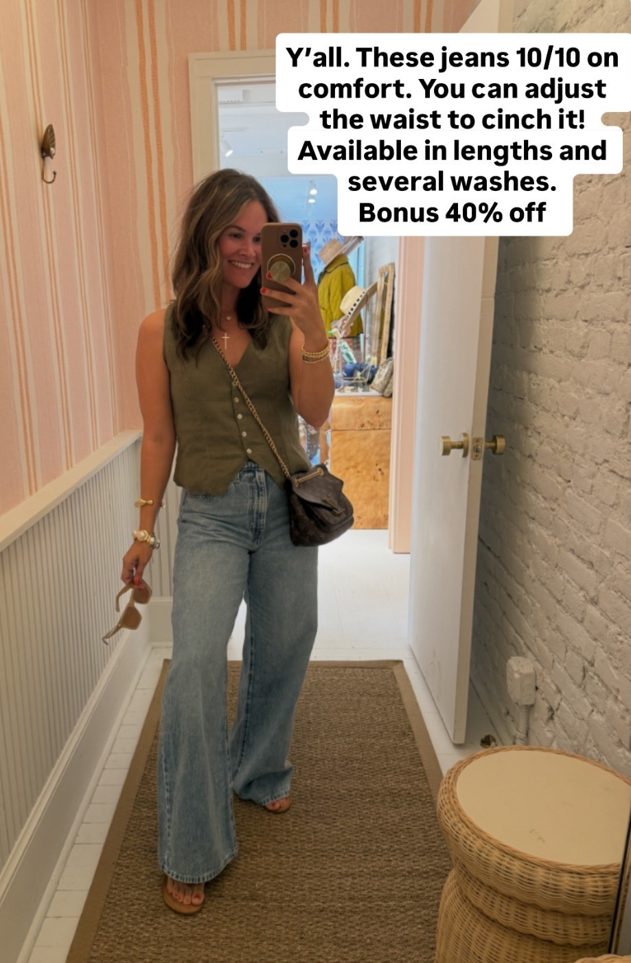 Obsessed with these jeans that are 40% off you can adjust the waist to really cinch it while the booty thigh stay cozy- lived in denim material so very cozy and come in lengths. #levis #jeans #denim #casualoutfit #casualstyle 

#LTKootd #LTKgrwm #LTKSaleAlert