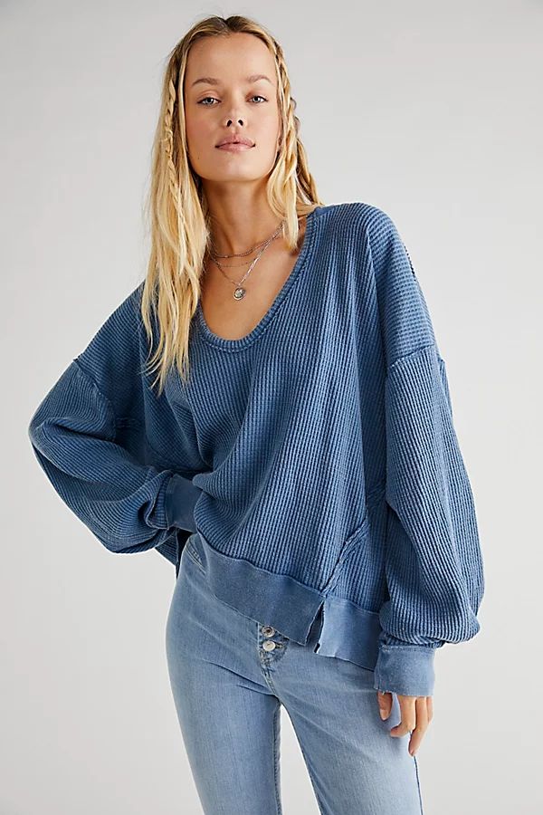 Buttercup Thermal by We The Free at Free People, Mediterranean, XS | Free People (Global - UK&FR Excluded)