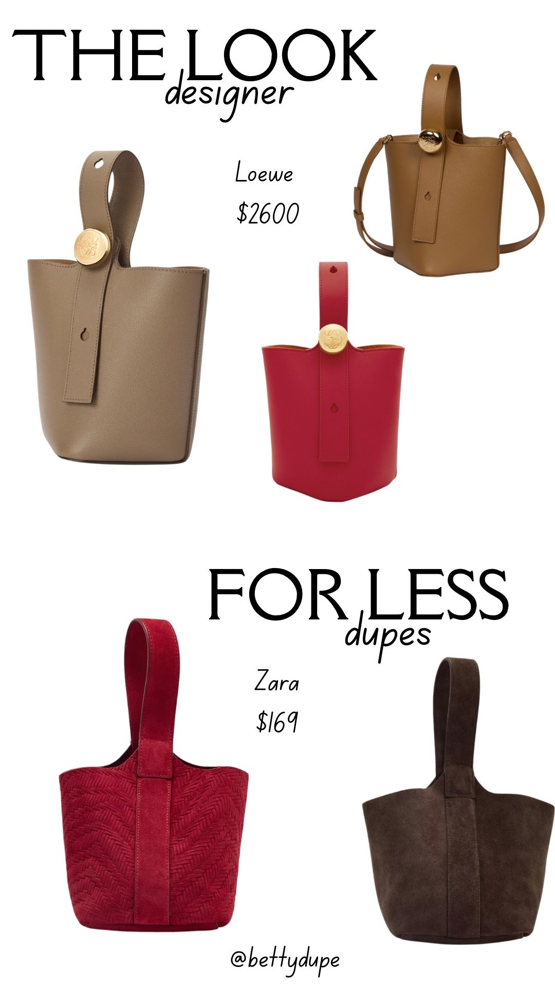 Loewe bags look for less! 

#LTKItBag #LTKStyleTip