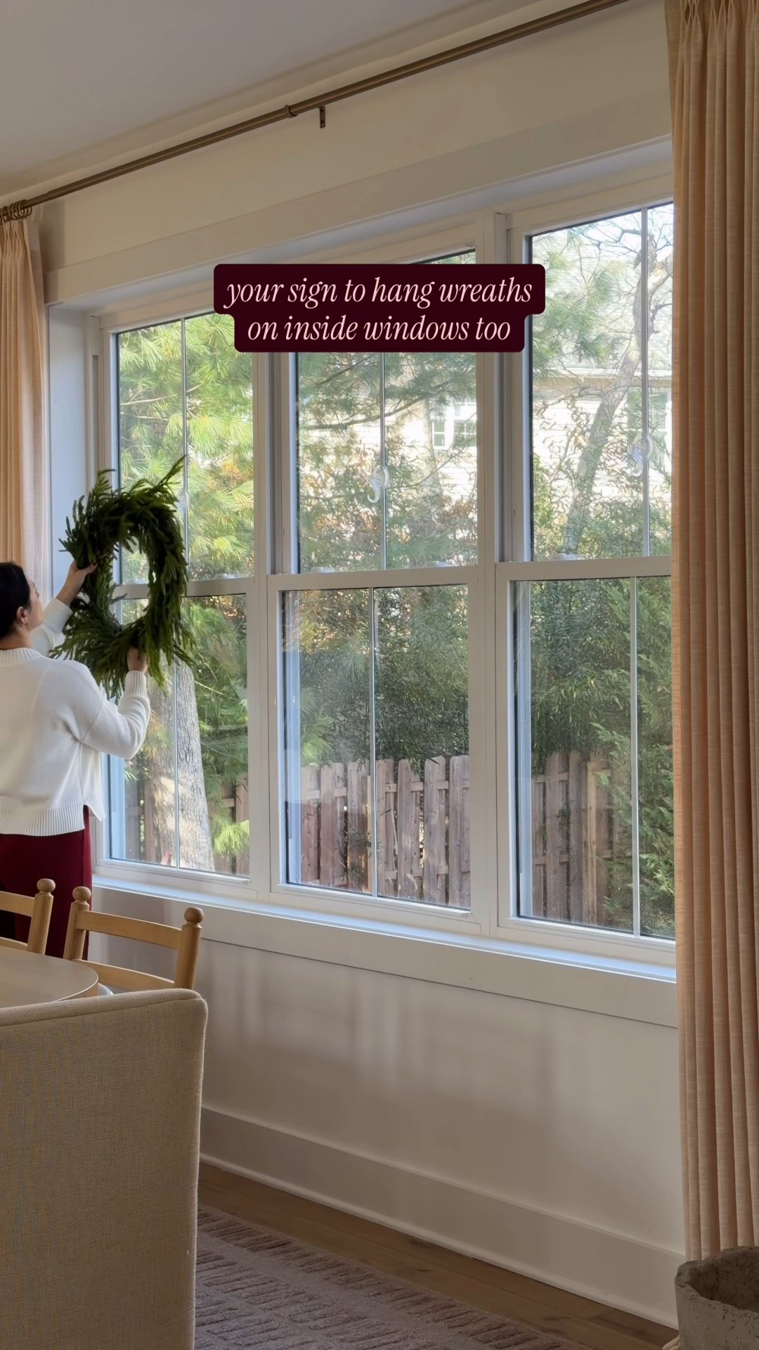 Hang wreaths inside too! Instant cozy level 💯 

#LTKmomlife #LTKHoliday #LTKSeasonal