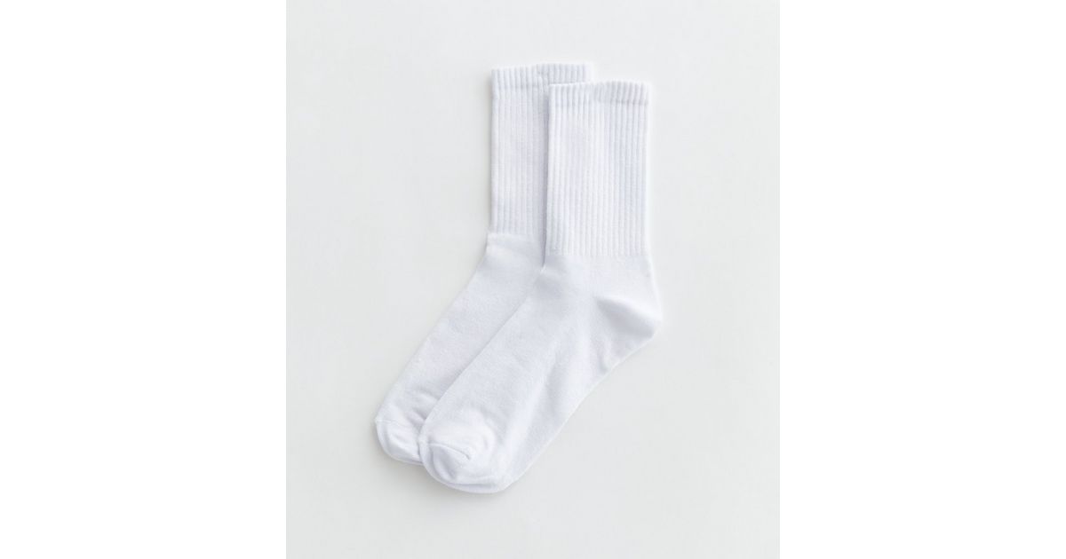 White Ribbed Tube Socks
						
						Add to Saved Items
						Remove from Saved Items | New Look (UK)