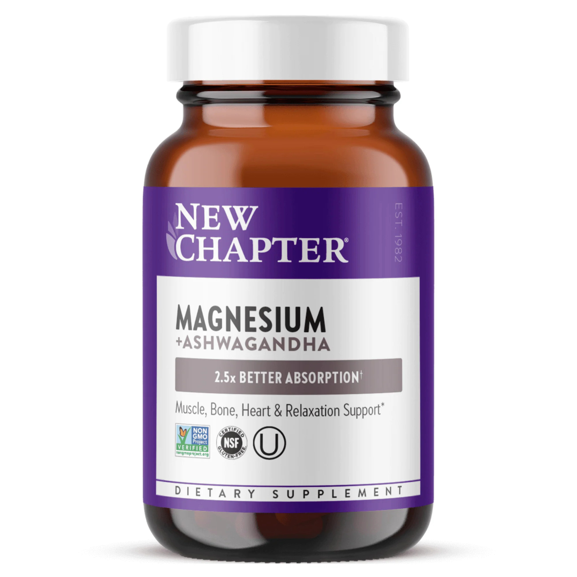 New Chapter Magnesium + Ashwagandha Tablets (90 count) #10087505 | Smallflower