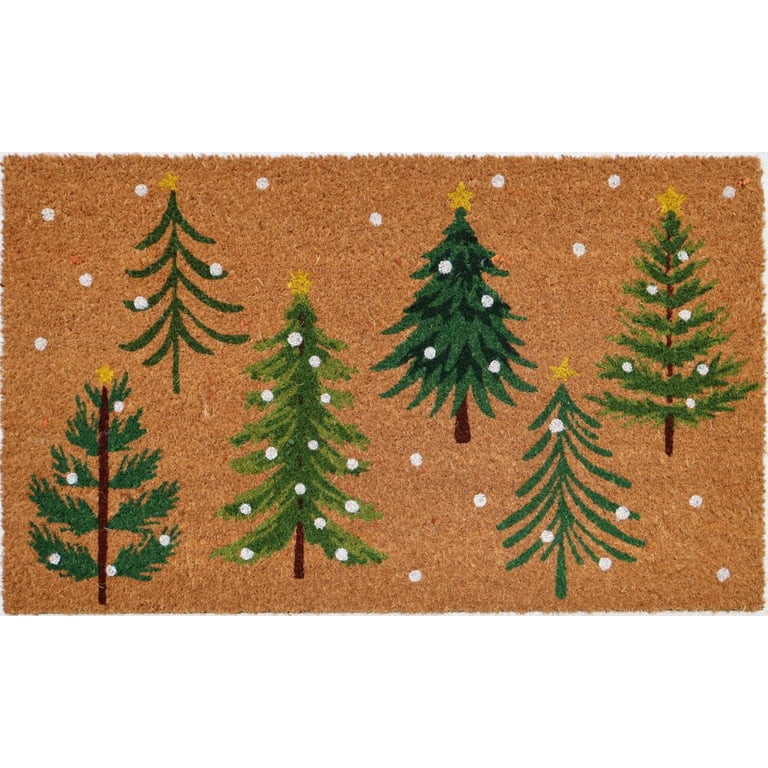 Holiday Time Winter Tree Coir Fiber Doormat 18"x30" | Walmart (US)