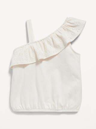 Ruffled Jersey-Knit One-Shoulder Top for Toddler Girls | Old Navy (US)
