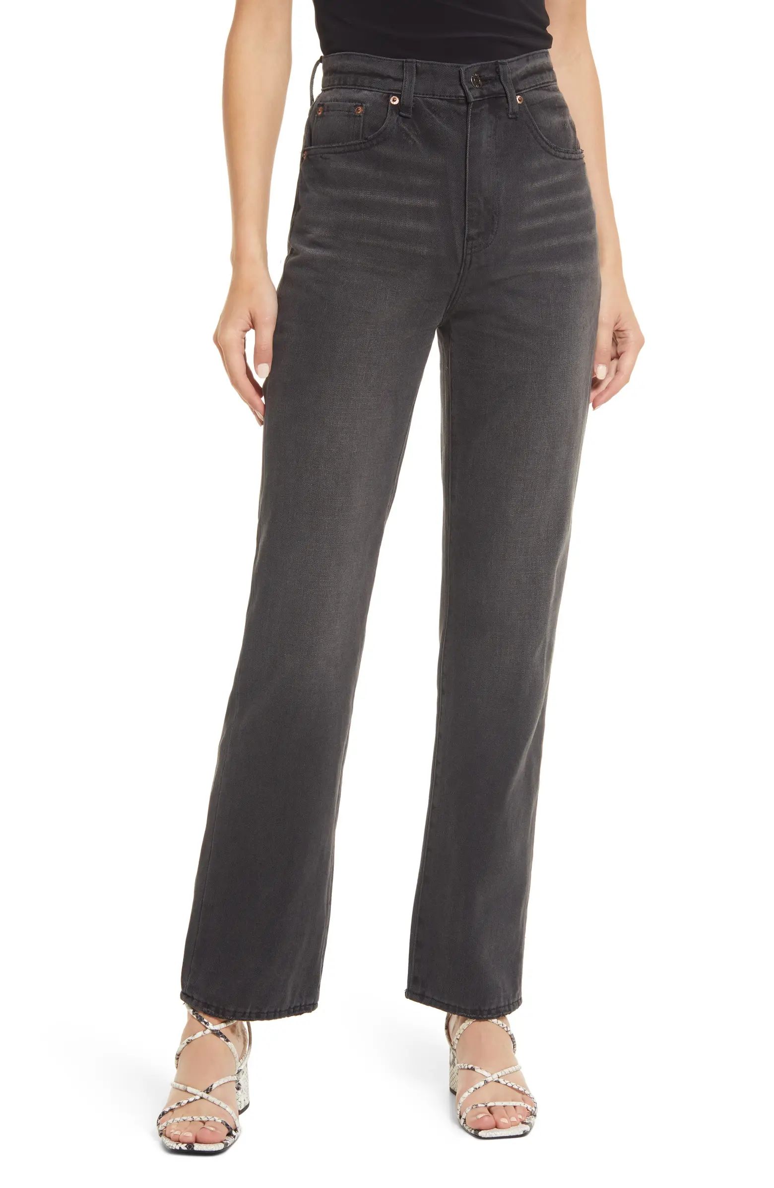 Pistola Cassie Super High Waist Straight Leg Jeans | Nordstrom | Nordstrom