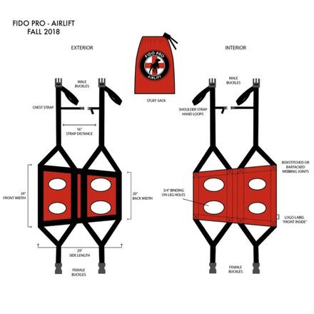 Fido Pro Airlift Emergency Dog Rescue Sling - Hike & Camp | Backcountry