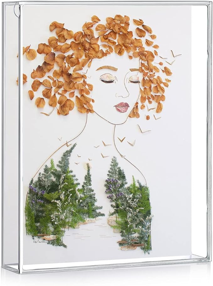 MarccTipton 8x10 Shadow Box Frame, Acrylic Photo Picture Frame, DIY Tabletop Display Case, All Cl... | Amazon (US)