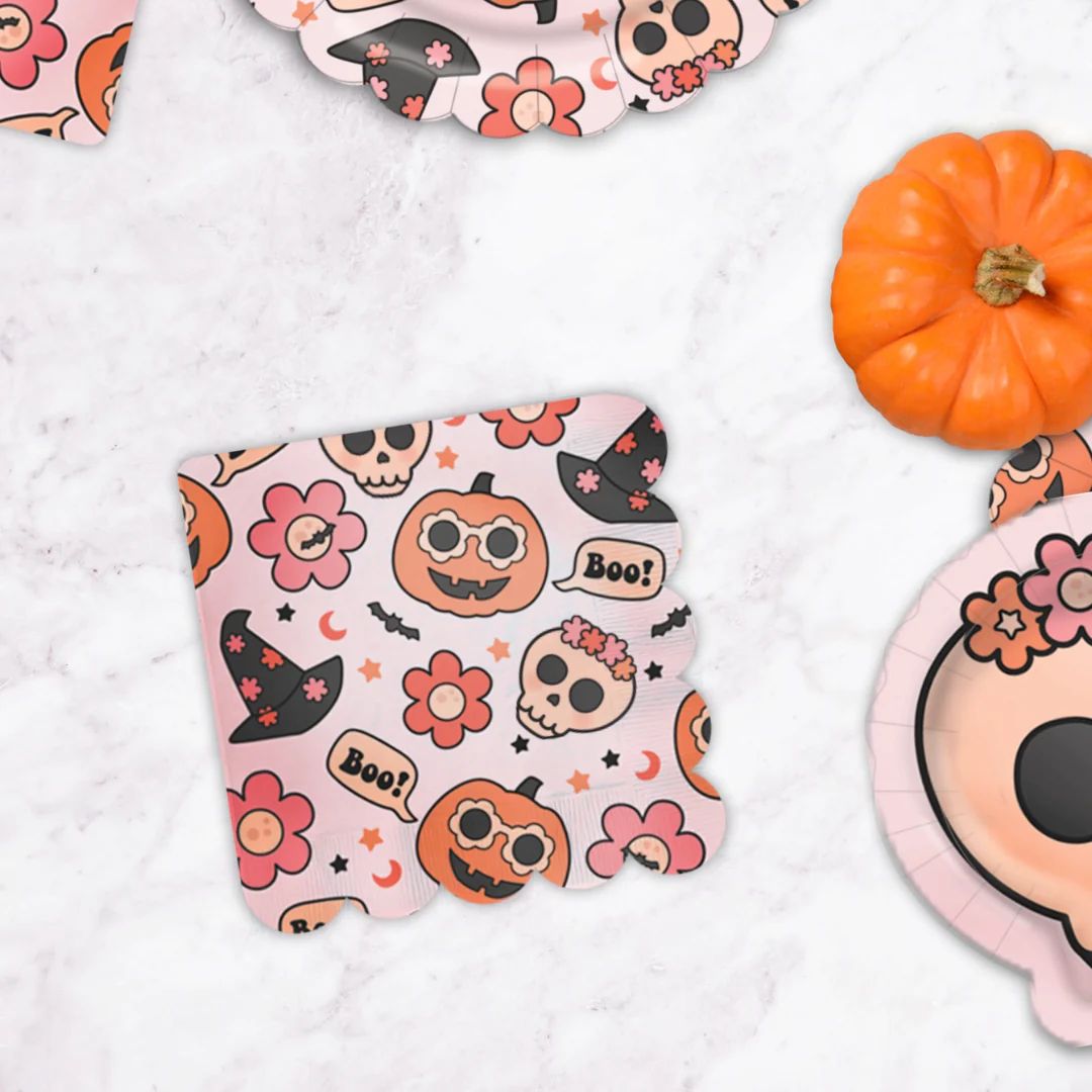 Groovy Halloween Icon Napkins | Ellie and Piper