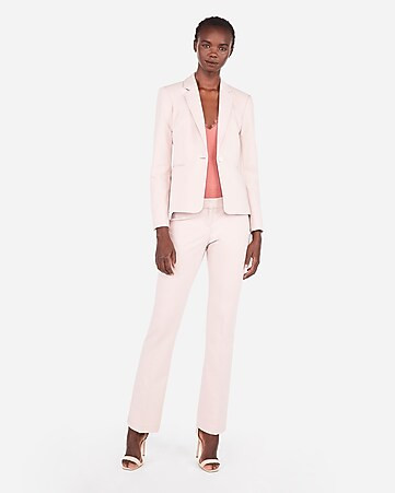 Notch Collar One Button Blazer | Express
