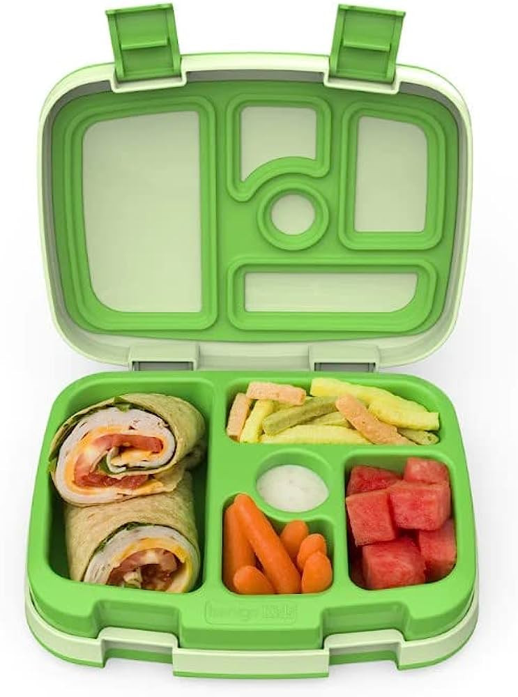 Bentgo® Kids Bento-Style 5-Compartment Lunch Box - Ideal Portion Sizes for Ages 3 to 7 - Leak-Pr... | Amazon (US)