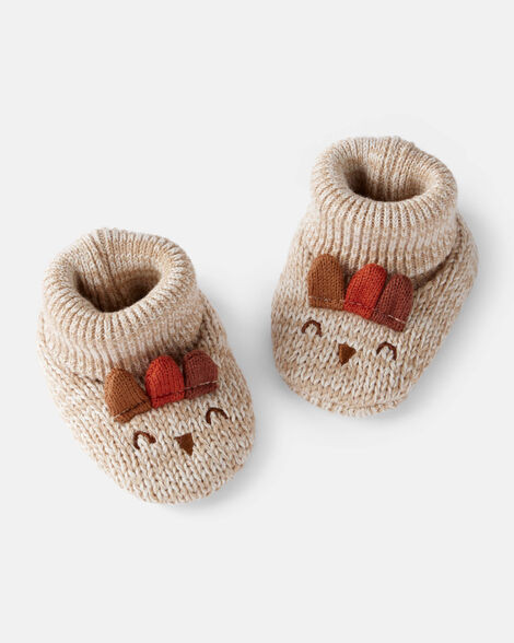 Baby Thanksgiving Booties - Brown | Carter's Inc