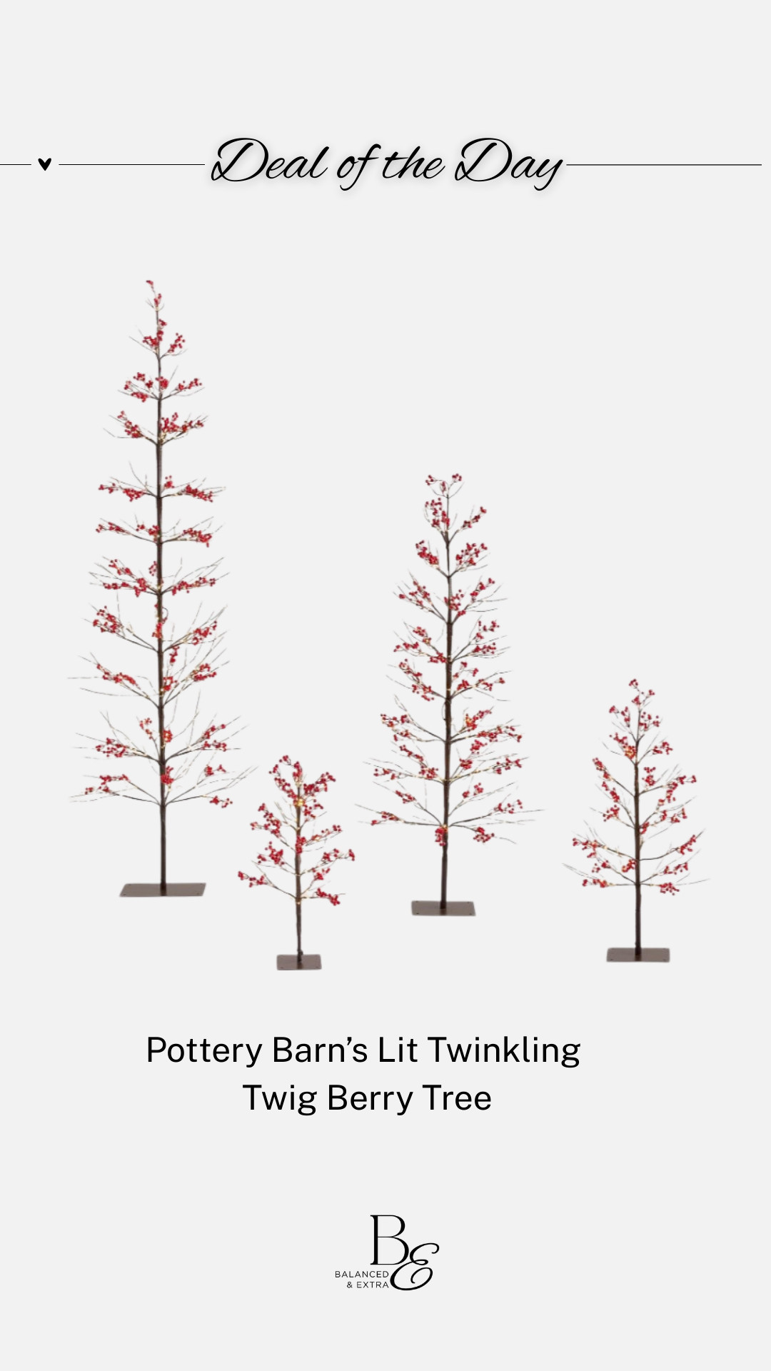 Beautiful accent trees for the holidays from Pottery Barn. They have pretty berries illuminated with twinkling LED lights. This one of a kind item is also on sale!  

 #LTKHoliday #LTKHome #LTKSaleAlert