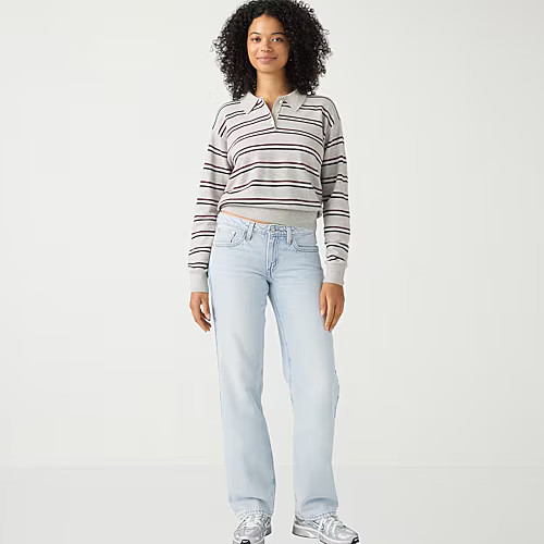 Levi's Women's Super Low Straight Leg Jeans, 30, Blue | JCPenney