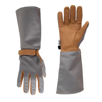 Project Source Large/X-large Gray Leather/Polyester Gardening Gloves 1 -Pairs | Lowe's