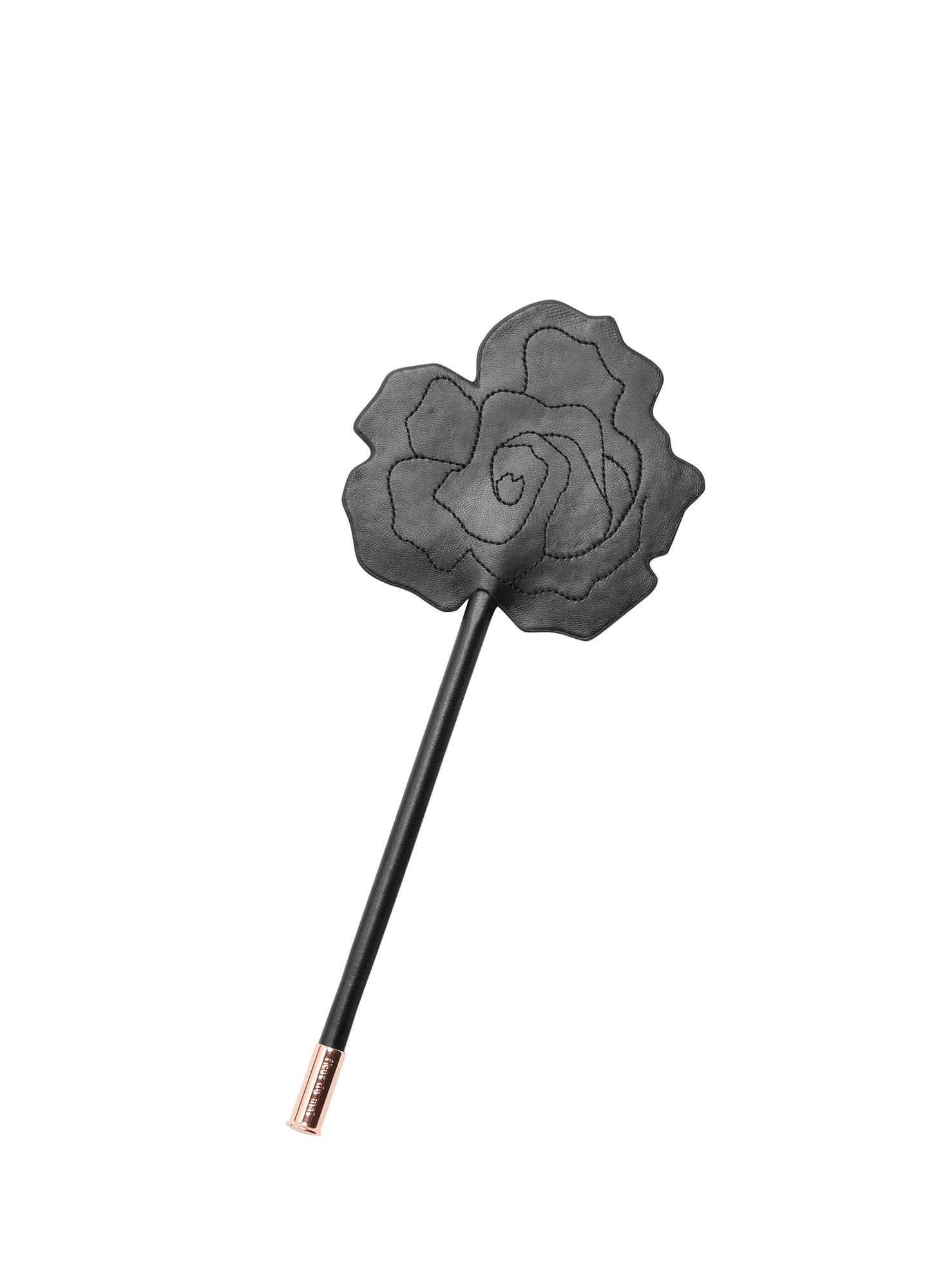 Black Leather Rose Shaped Paddle | Fleur du Mal | Fleur du Mal