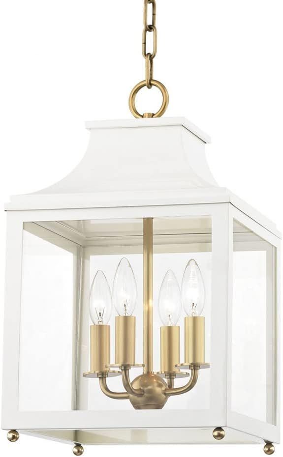 Bailey Street Home -Four Light Small Pendant in Style-11.5 inches Wide by 18.63 High Aged Brass W... | Amazon (US)