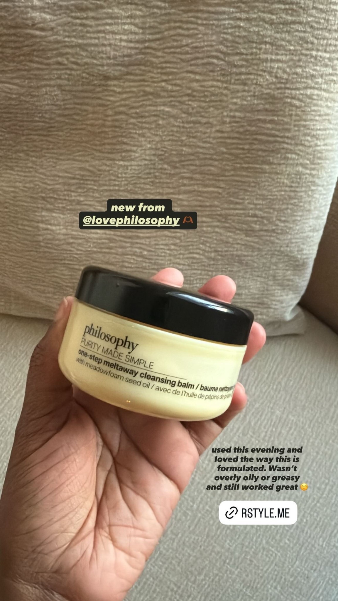 New non oily makeup remover from Philosophy 🫶🏾

#LTKselfcare #LTKActive #LTKBeauty