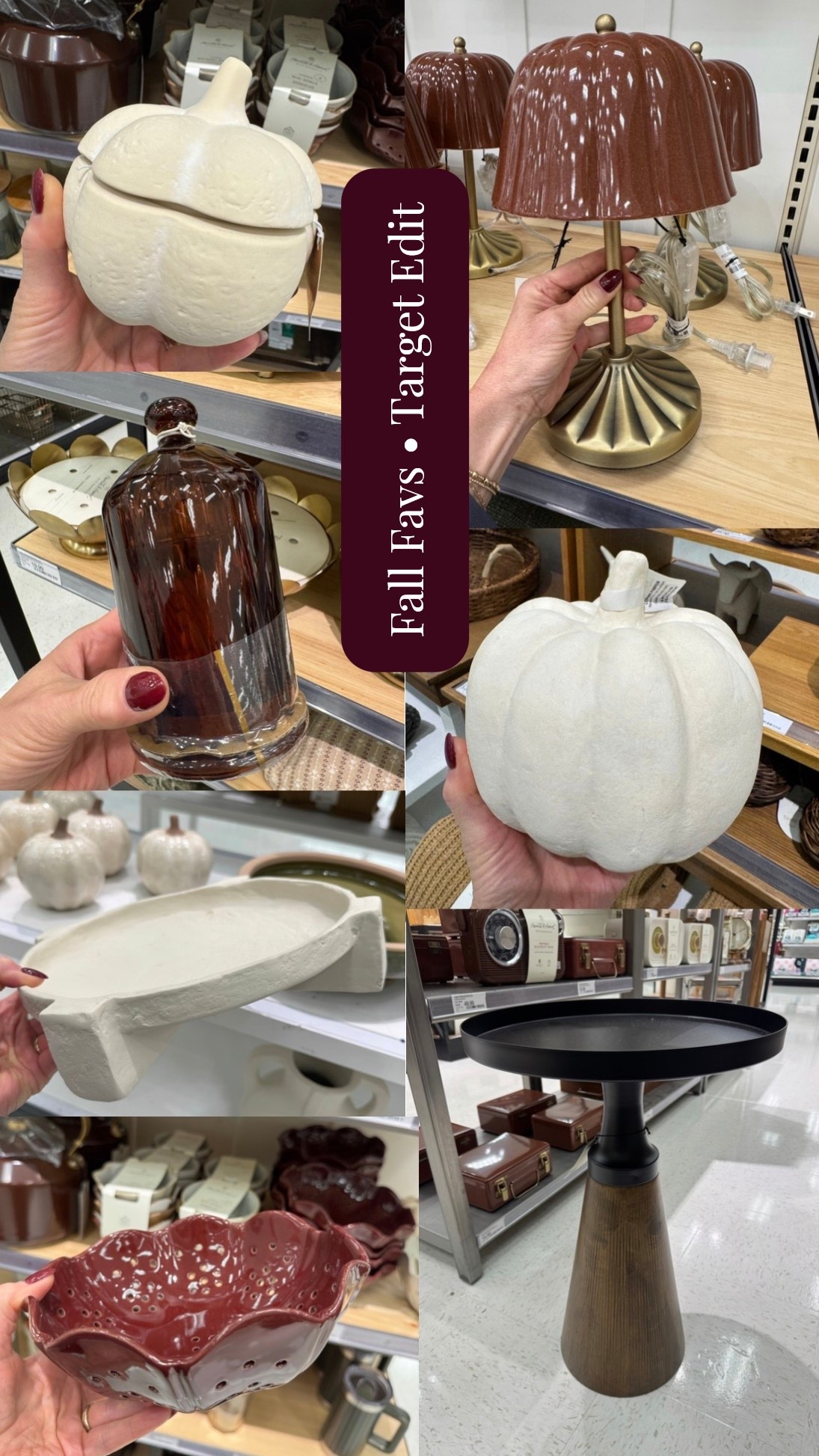 Piped into target and these fall
Home pieces caught my eye 🍂

#LTKHome #LTKSeasonal #LTKSaleAlert