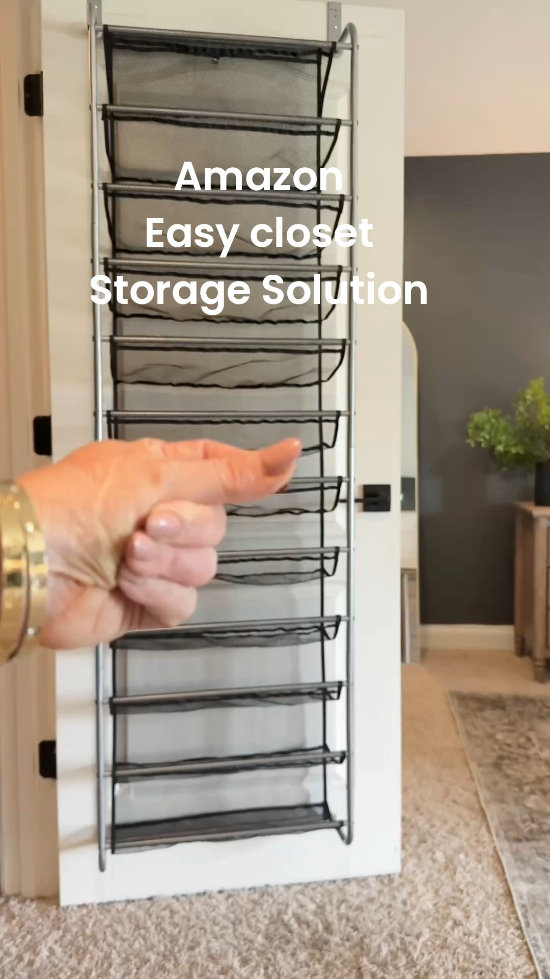 This over-the-door shoe organizer has been such a game changer for keeping shoes off the floor and easy to grab. Perfect for small closets, kids’ rooms, or anywhere you need extra storage without taking up space.

#ClosetOrganization
#SmallSpaceStorage
#OrganizedHome
#ShoeStorage
#HomeOrganization
#OrganizingIdeas
#MomLifeHacks
#AffordableFinds

#LTKmomlife #LTKHome