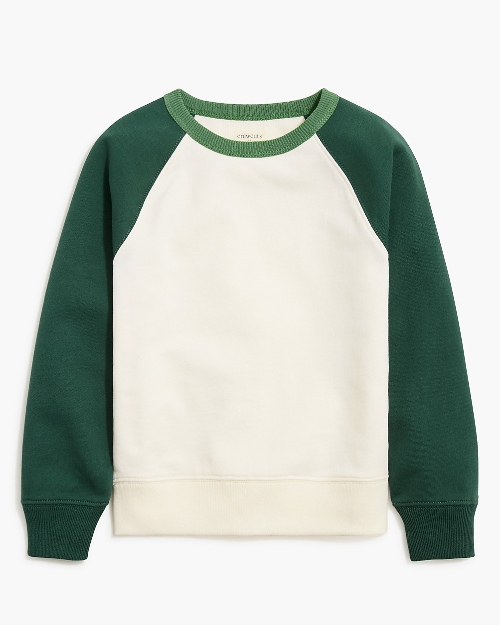 Boys' colorblock baseball crewneck | J.Crew Factory