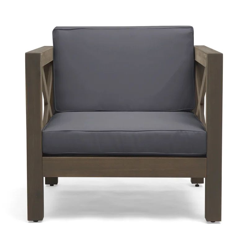 Damico Outdoor Club Patio Chair with Cushions | Wayfair North America