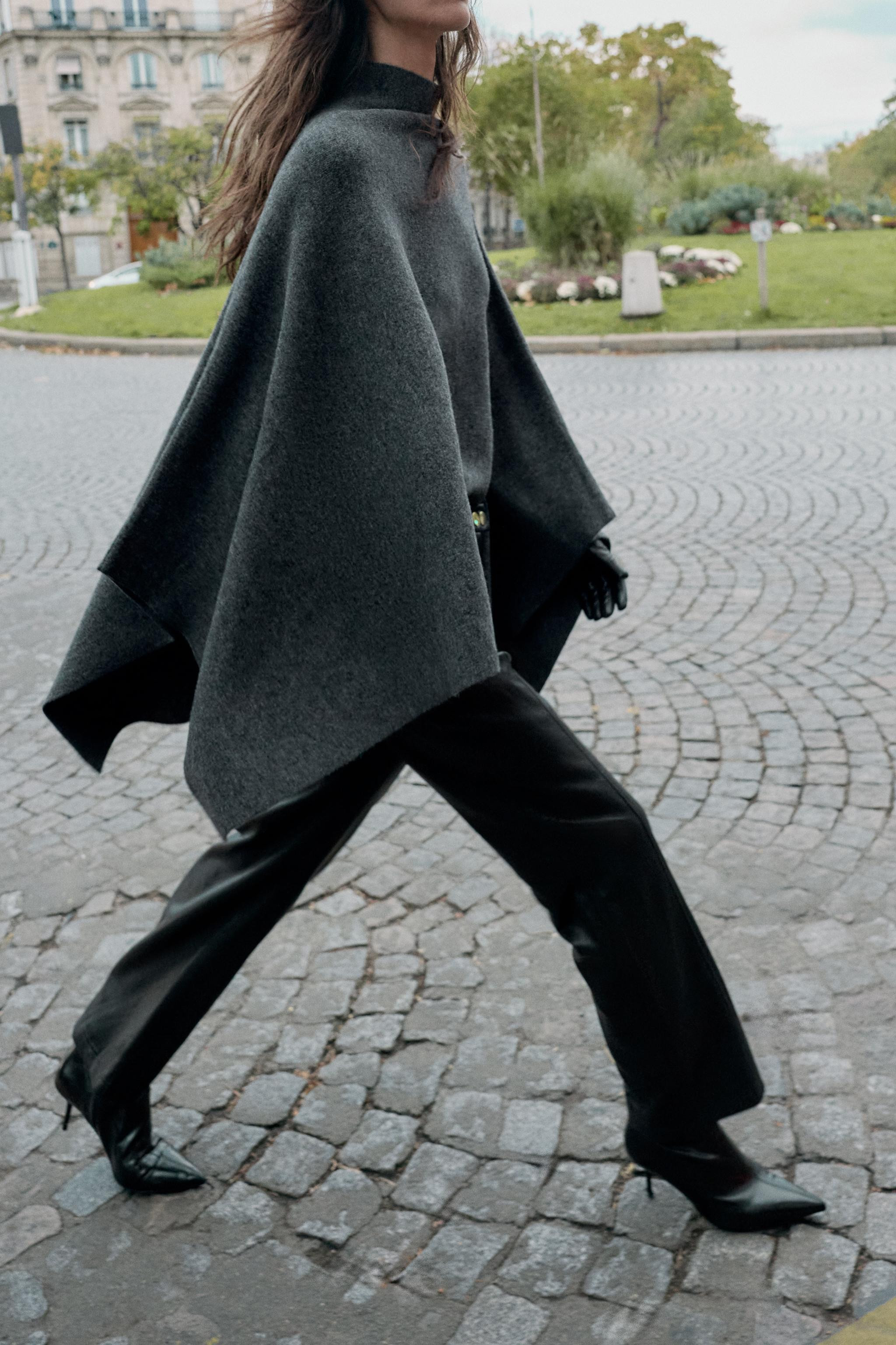 KNIT CAPE WITH HIGH NECK | Zara UK