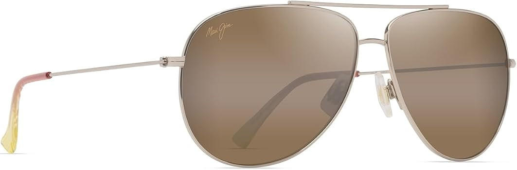 Maui Jim Unisex Hauoli XL Aviator Sunglasses | Amazon (US)