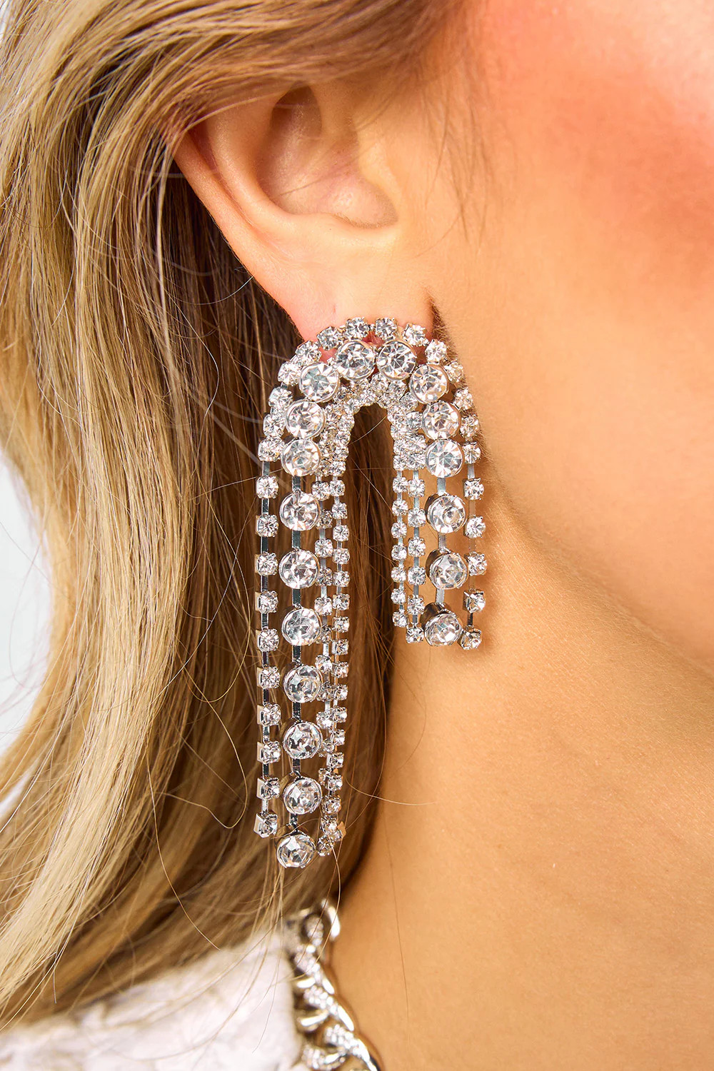 Blair Statement Earring - Silver - Silver | BuddyLove