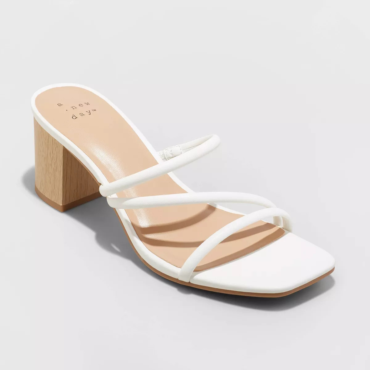 Women's Nessa Heels - A New Day™ Off-White 7 | Target