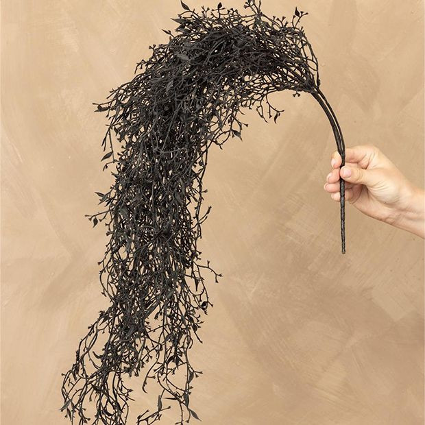 Black Spanish Moss Bunch Set of 2 | Antique Farm House