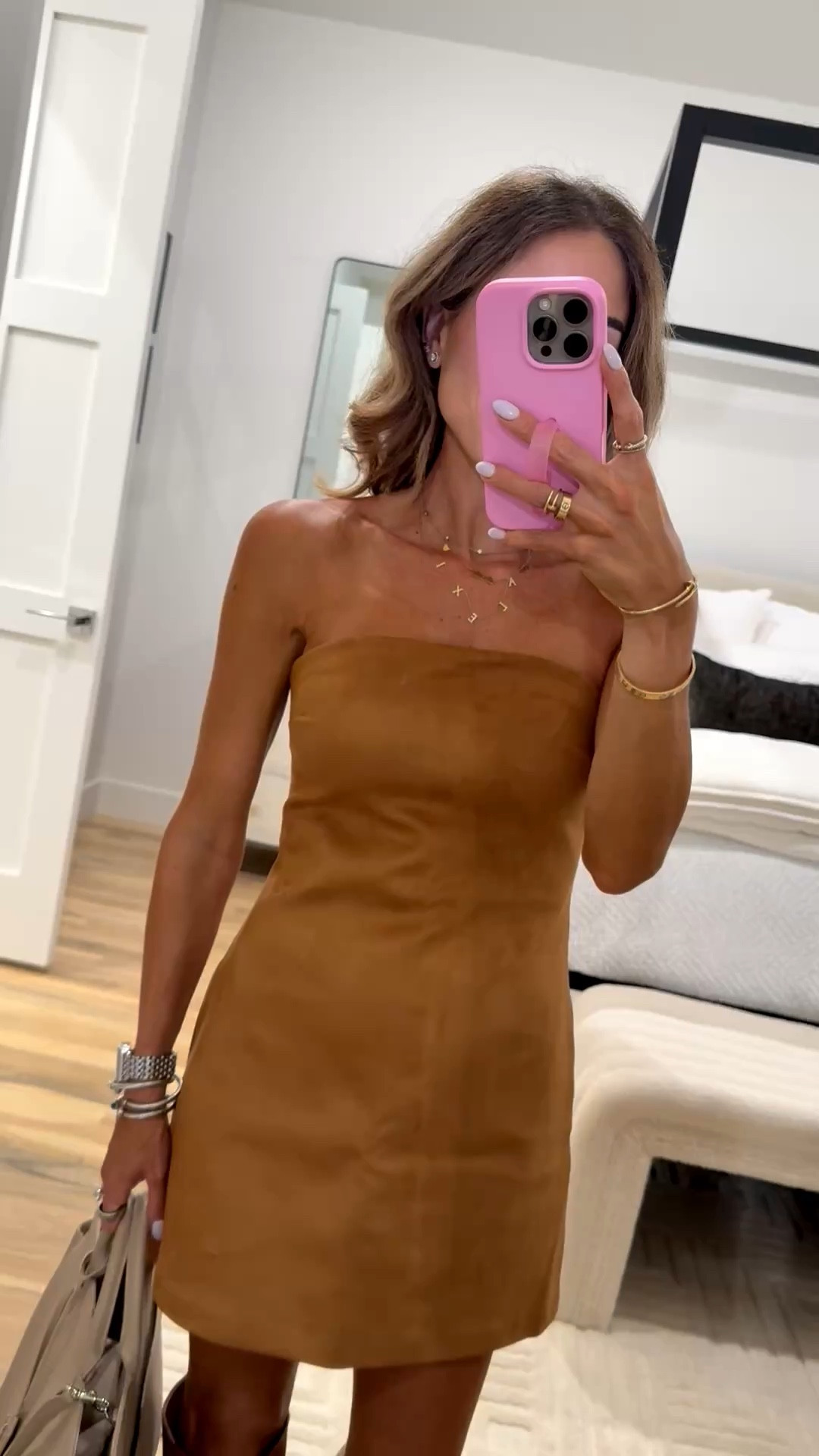 Found this  suede skort dress perfect for spring and country concerts! On sale, too! Wearing xxs petite 

#LTKSpringSale #LTKPetite #LTKSaleAlert