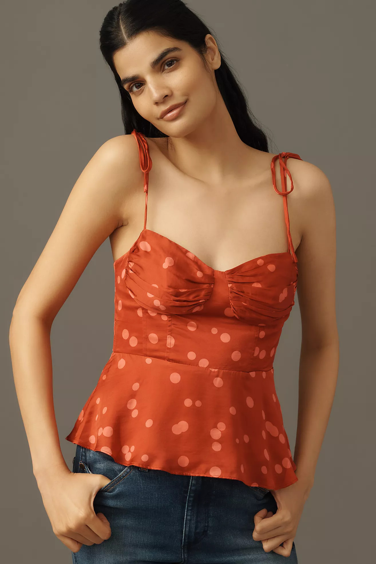 ASTR The Label Selina Peplum Tank Top | Anthropologie (US)