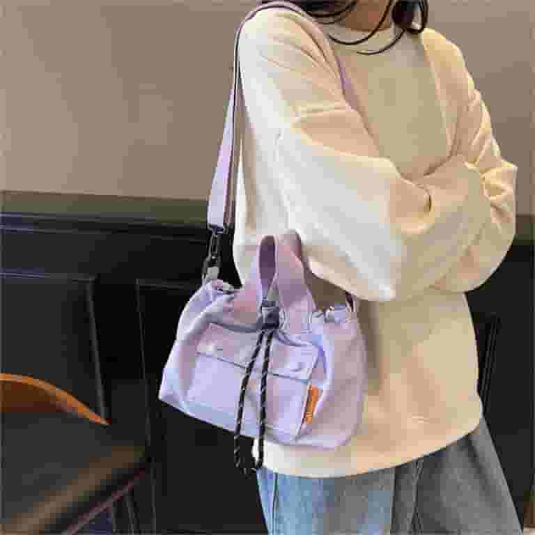 Yokua Women Bag Korean Styles Shoulder Bag Drawstring Crossbody Bag Bucket Bag | Walmart (US)