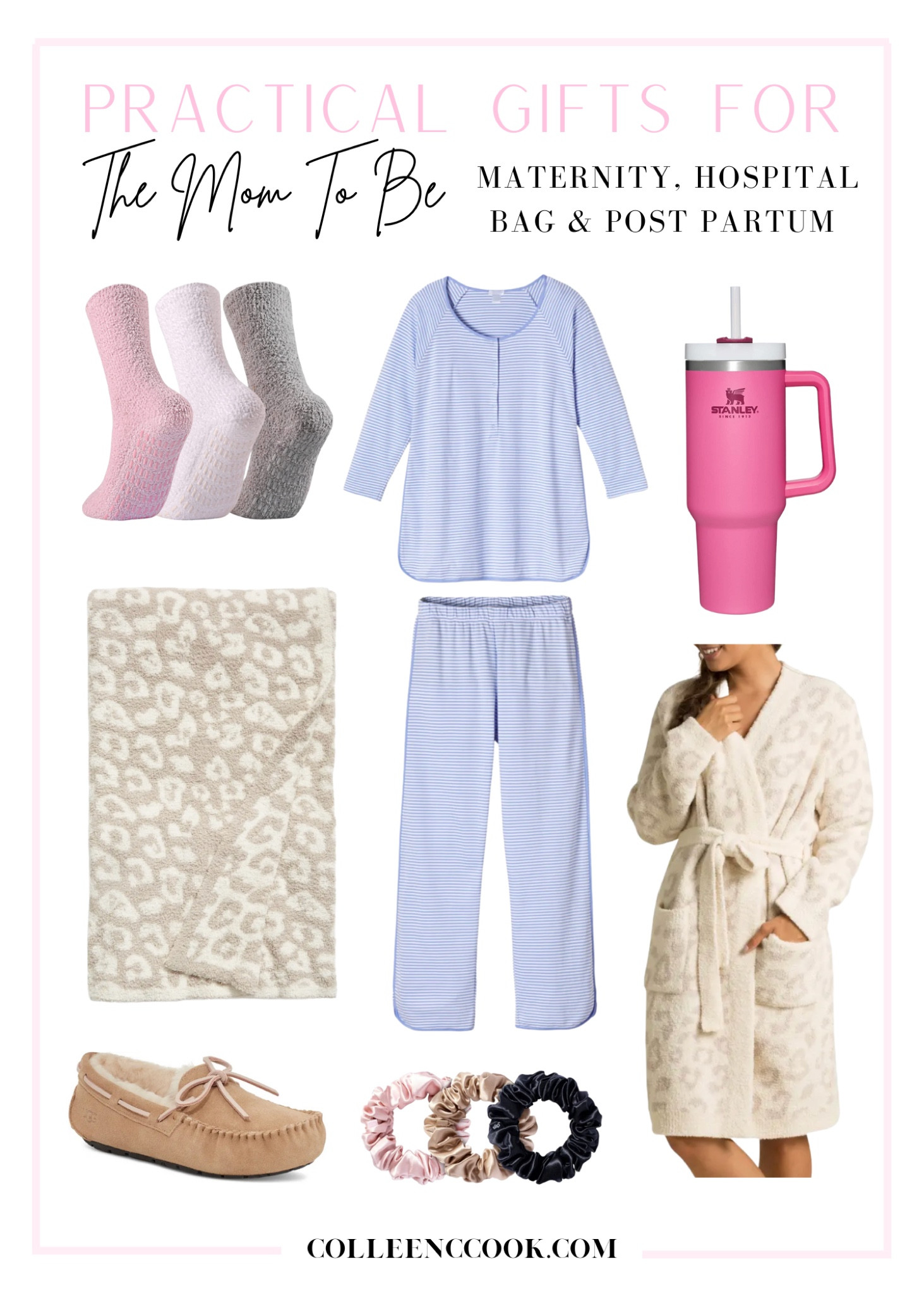 Practical gifts for the mom to be / hospital bag necessities 