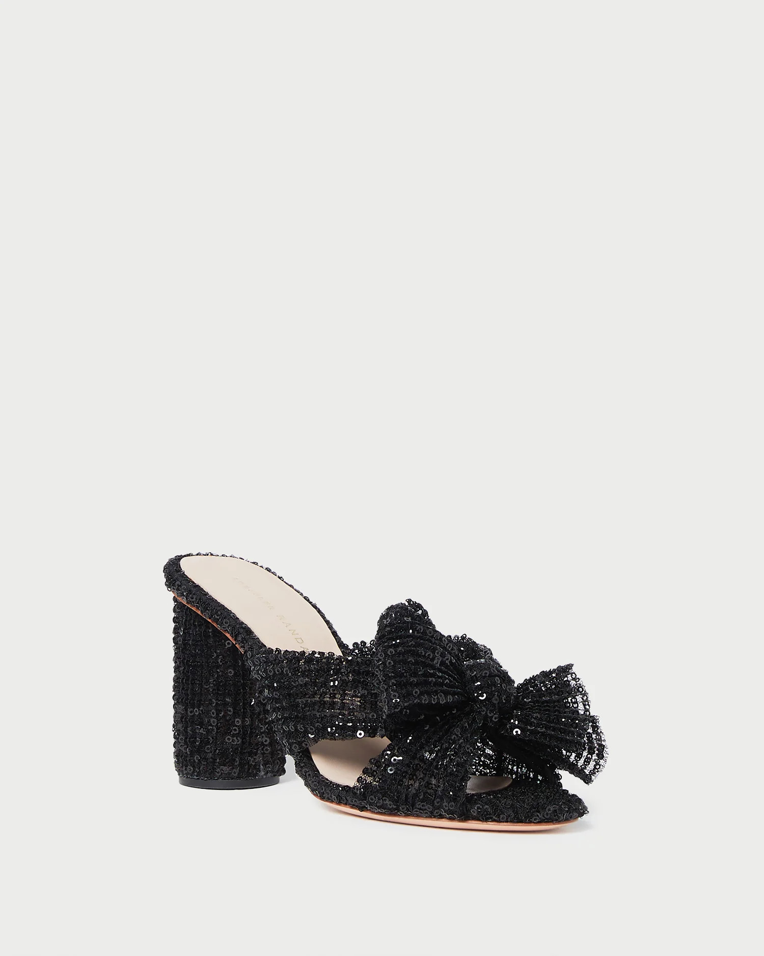 Penny Black Sequin Bow Heel | Loeffler Randall